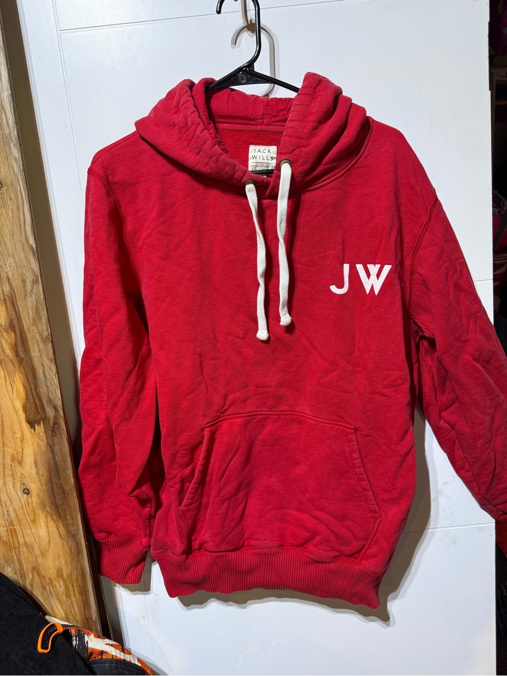 Jack Wills Red JW Logo Crewneck Sweatshirt